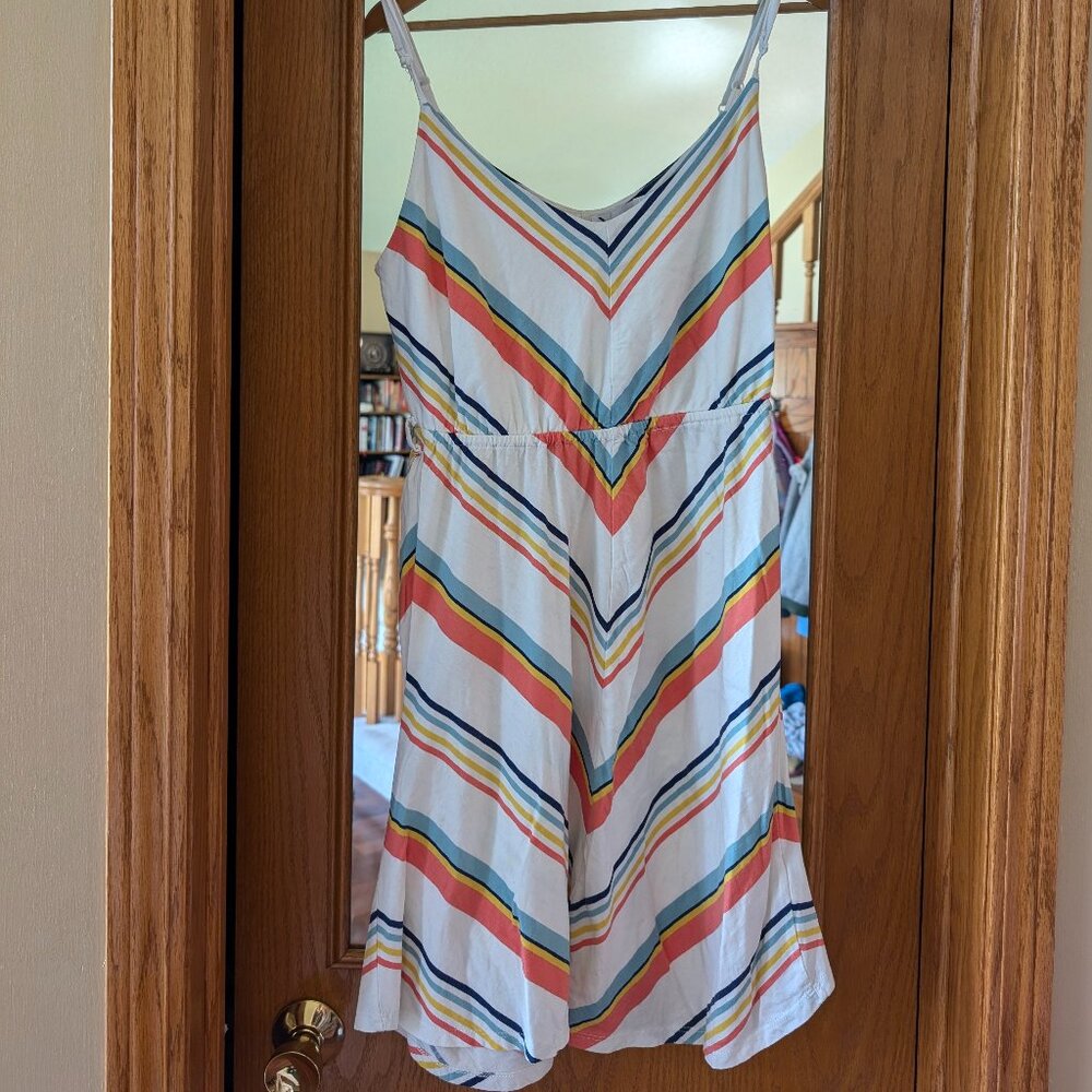 Renuar Nautical Striped Cotton Summer Dress
